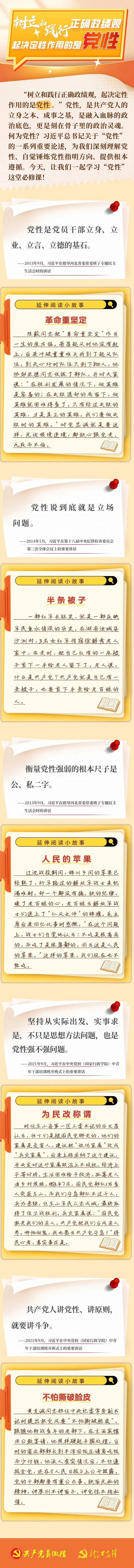 树立和践行正确政绩观，起决定性作用的是党性